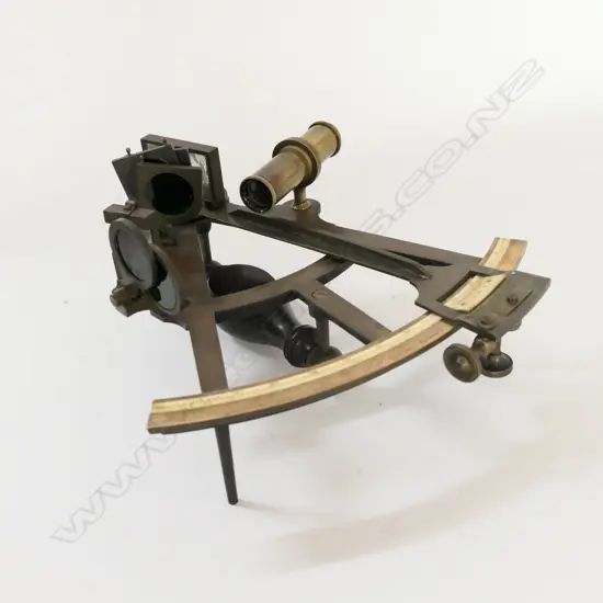 SEXTANT IN MAHOGANY CASE, MARKED ON THE ARC 'W.H. WEBSTER, GRIMSBY' ...